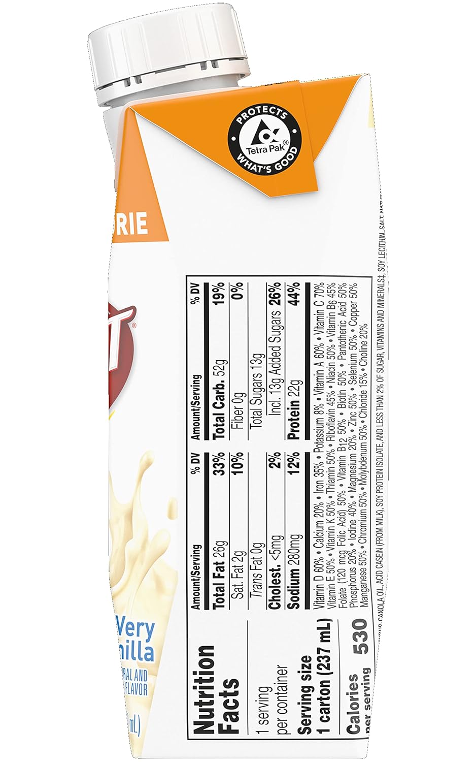 Boost Very High Calorie Nutritional Drink， Very Vanilla ， 8 FL OZ (Pack of 12) - Image 7